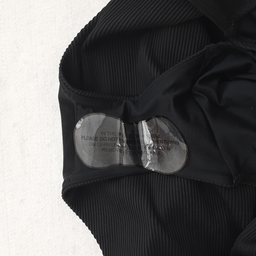 CITY CHIC Plus Size Black and White Striped Women's Swimsuit NWOT - Picture 7 of 10